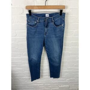 Edwin Women's Slim Straight Leg Crop Fit Jeans Denim Stretch Blue Size 27